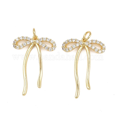Латунные микро проложить кубического циркония подвески KK-A269-21G-1