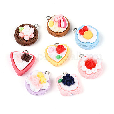 Подвески из непрозрачной смолы RESI-N050-08P-1