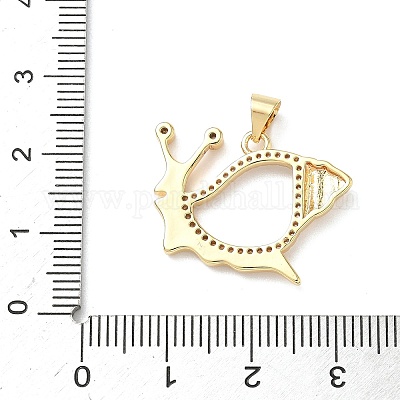 Латунные микро проложить кубического циркония подвески KK-D426-19A-G-1