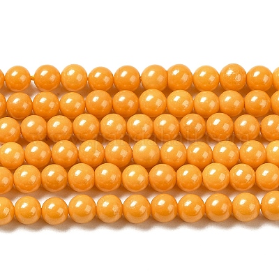 Нити бусины с имитацией жемчуга кубического циркония ZIRC-P109-03B-08-1