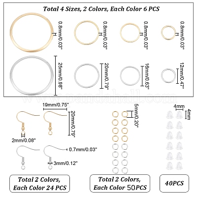 Наборы сережек-крючков STAS-UN0043-80-1