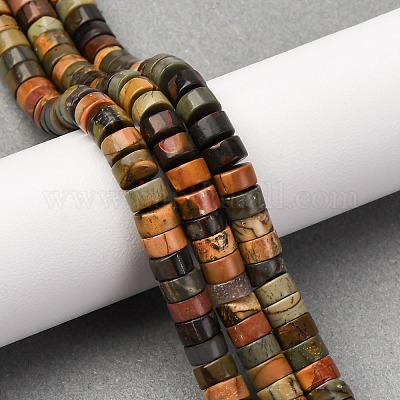 Натуральная полихромная яшма/камень Пикассо/нити бус из яшмы Пикассо&nbsp;G-Z006-C42-1