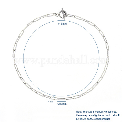 Не тускнеющие текстурированные цепочки-скрепки из нержавеющей стали 304 NJEW-JN02742-1
