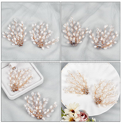 2Pc Rhinestone Shoe Clips Jewelry Crystal Shoe Buckle Wedding Dress Brown 