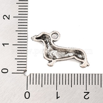 チベット風合金子犬ペンダント ソーセージドッグ/ダックスフント