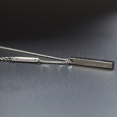 Модные прямоугольные подвески из нержавеющей стали 304 для повседневной женской одежды UG5813-1