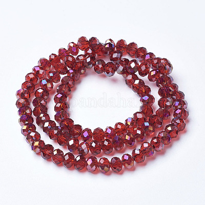 Гальванизируйте прозрачное стекло бисер нитей EGLA-A034-T3mm-F03-1