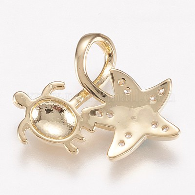 Латунные подвески&nbsp;KK-E735-10G-1