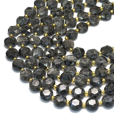 Натуральные нити бус из ларвикита G-C116-A155-01-1