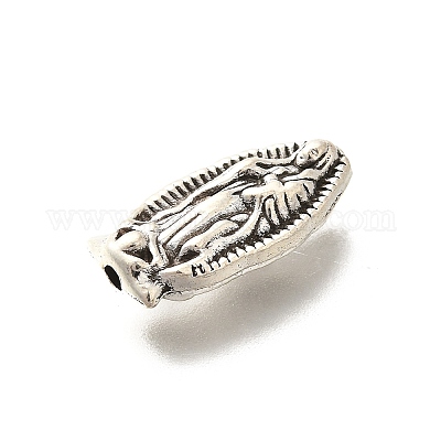 Сплавочные овальные бусины тибетского стиля  PALLOY-D291-07AS-1