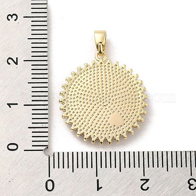 Латунные микро проложить кубического циркония подвески KK-H455-25G-1