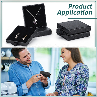 Картонные ящики для хранения ювелирных изделий CON-WH0112-007B-1