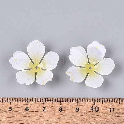 Колпачки для акриловых бусин в виде цветов SACR-T017-51A-1