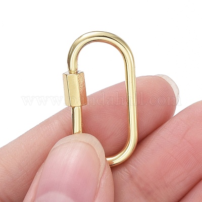 Wholesale Brass Screw Carabiner Lock Charms 