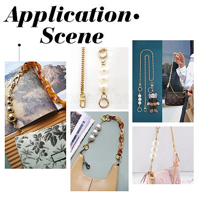 Абс жемчужные бусы сумка удлинитель цепи AJEW-CA0001-20-1