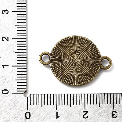 Плоские круглые параметров соединителя сплав кабошон PALLOY-N0087-03AB-NF-1