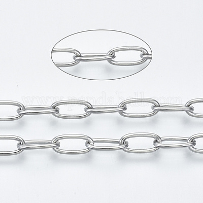 Не тускнеющие 3.28 фут 304 нержавеющая сталь скрепки цепи X-CHS-S001-06A-P-1