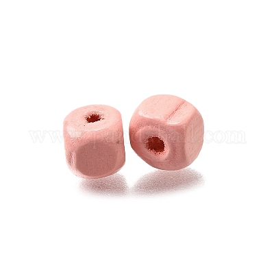 Спрей окрашены деревянные бусины WOOD-P021-01A-25-1