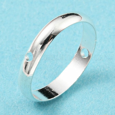 Латунные бусины в оправе KK-O133-014F-S-1