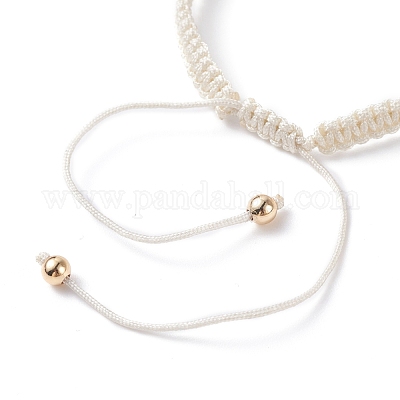 Набор браслетов из плетеных бусин из нейлонового шнура чакра BJEW-JB07251-1