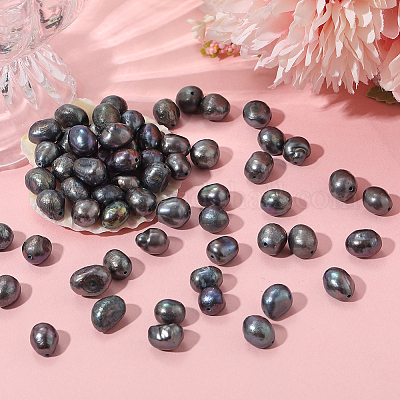 100 шт. бусины из натурального пресноводного жемчуга PEAR-LT0001-05-1