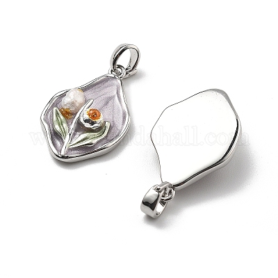 Латунь эмаль подвески KK-B129-25P-02-1