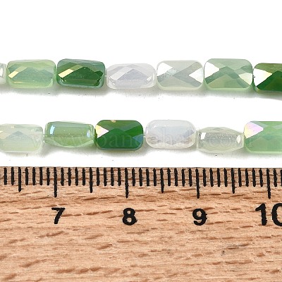 Стеклянные бусины с гальваническим покрытием  EGLA-P065-02A-07-1