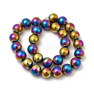 Гальванические нити из синтетических немагнитных гематитовых бусин G-H327-D02-05B-1