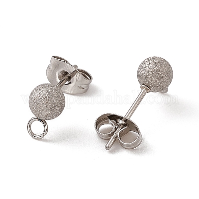 Фурнитура для сережек-гвоздиков из нержавеющей стали марки 304 STAS-E179-05C-P-1