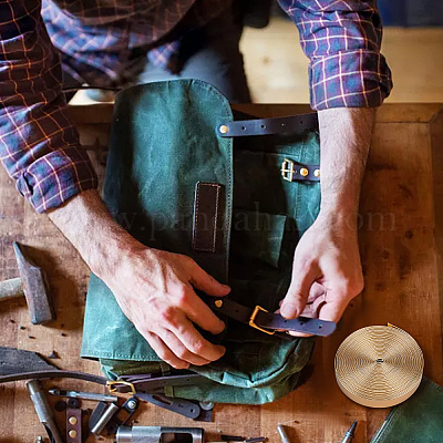 Мягкий плоский шнур из искусственной кожи&nbsp;LC-WH0006-03C-02-1