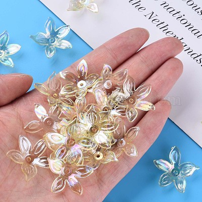 Прозрачные акриловые бусины MACR-S373-102-C06-1