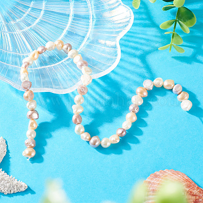 1 нить бусин из натурального культивированного пресноводного жемчуга PEAR-TA0001-17-1