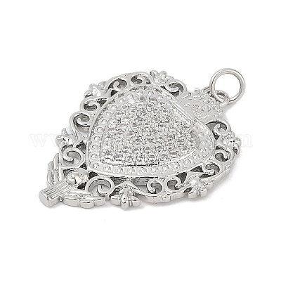 Латунные микро проложить кубического циркония подвески KK-A241-02P-1