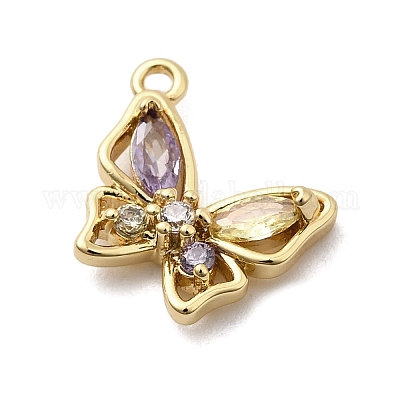 Латунные микро проложить кубического циркония подвески KK-A275-18A-G-1