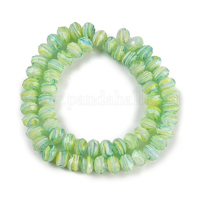 Бусы лэмпворк ручной работы LAMP-T007-13I-1