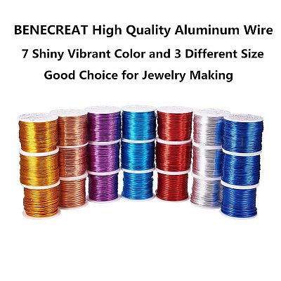 Wholesale BENECREAT 18 Gauge(1mm) Aluminum Wire 492 FT(150m) Anodized  Jewelry Craft Making Beading Floral Colored Aluminum Craft Wire -  DeepSkyBlue 