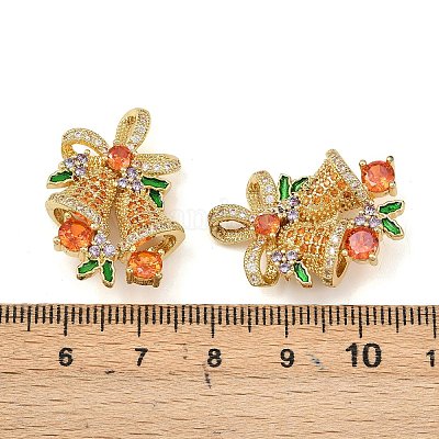 Латунные микро проложить кубического циркония подвески KK-P341-03G-1