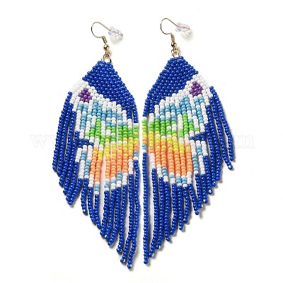 Серьги-люстры из латуни в стиле бохо EJEW-D105-01E-1