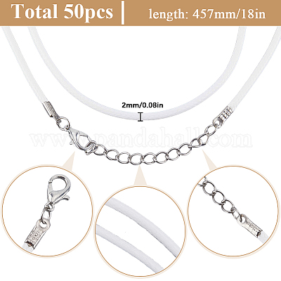 50 шт. вощеный шнур из искусственной кожи для изготовления ожерелий MAK-SP0001-04A-1