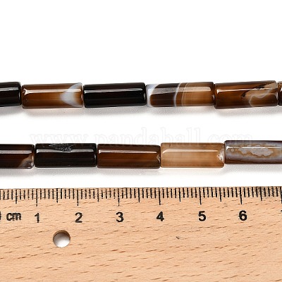 Окрашенные естественный агат бисер пряди G-G203-01E-1