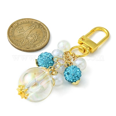 Круглые акриловые подвески HJEW-JM01101-1