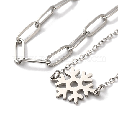 Наборы браслетов-цепочек и тросов из нержавеющей стали марки 304 AJEW-U005-05D-P-1