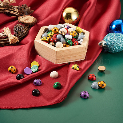 200 шт. кабошоны из дерева схима WOOD-CD0001-25-1