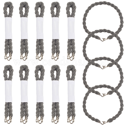 16 шт. полиэстеровые скрепки с железным крючком&nbsp;AJEW-SP0001-63D-1