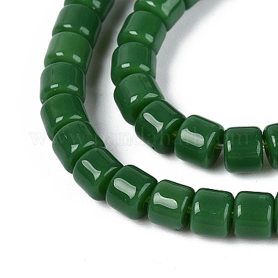 Непрозрачные сплошные цветные стеклянные бусины GLAA-N065-4x4mm-C09-1