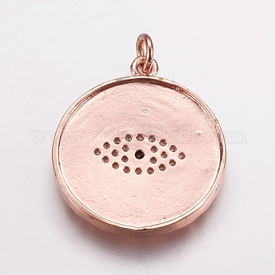 Латунные микро проложить кубического циркония подвески ZIRC-E143-67-1