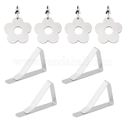 Grosshandel 8 Stück 2 Stile Edelstahl Tischdecke Tischdeckengewichte