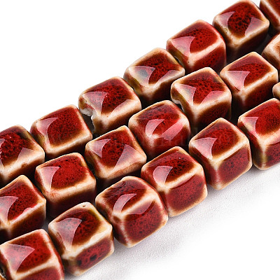 Фарфора ручной работы шарик нити PORC-N007-28-1