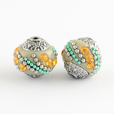 Индонезийские бусины ручной работы IPDL-R437-01-1