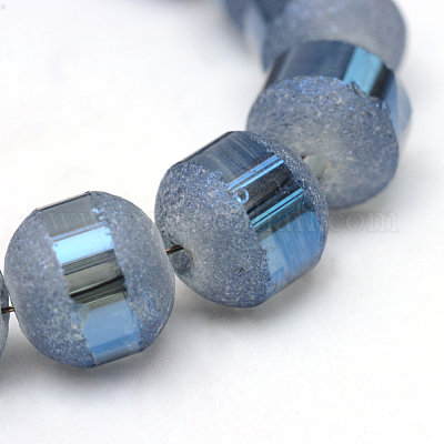 Chapelets de perles en verre électroplaqué&nbsp;X-EGLA-S131-6mm-A04-1